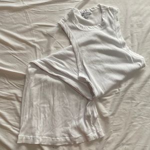 James Perse tank dress in white